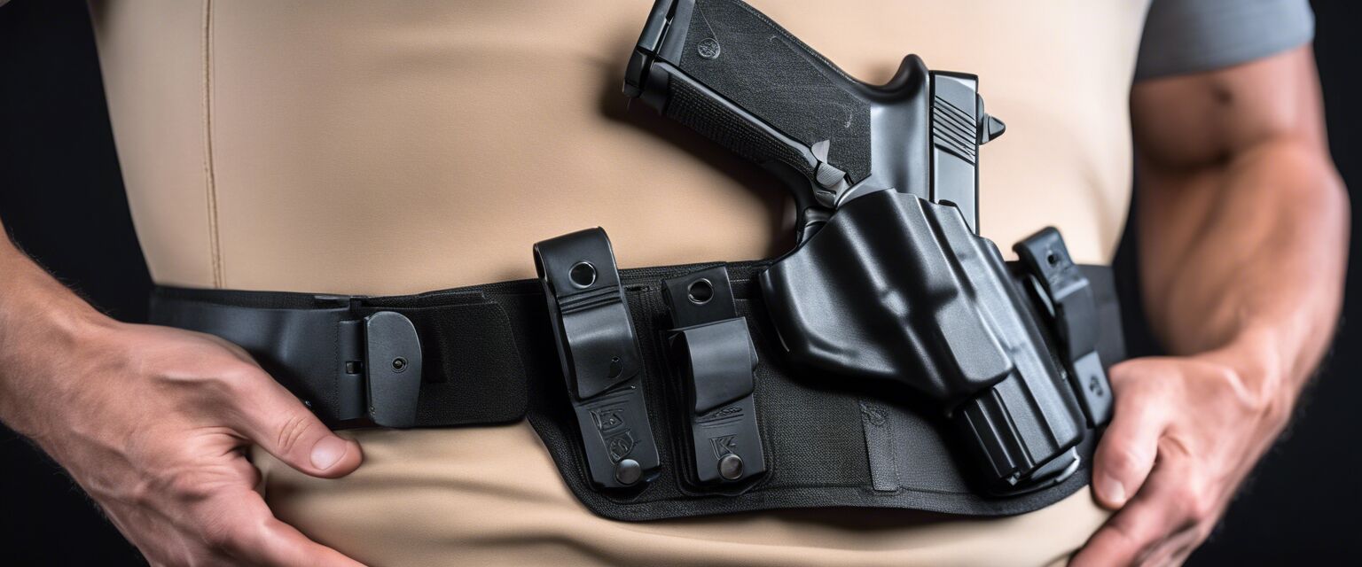 Belly band holster usage