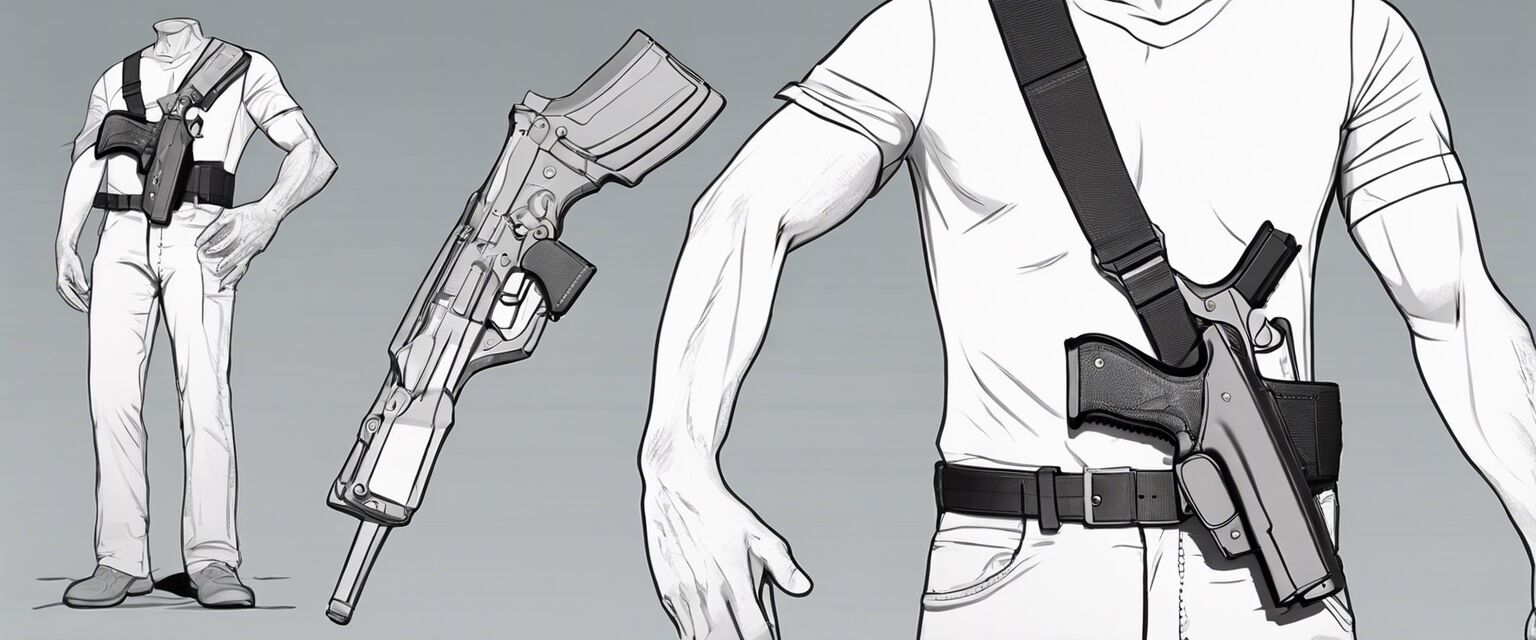 Adjusting a shoulder holster